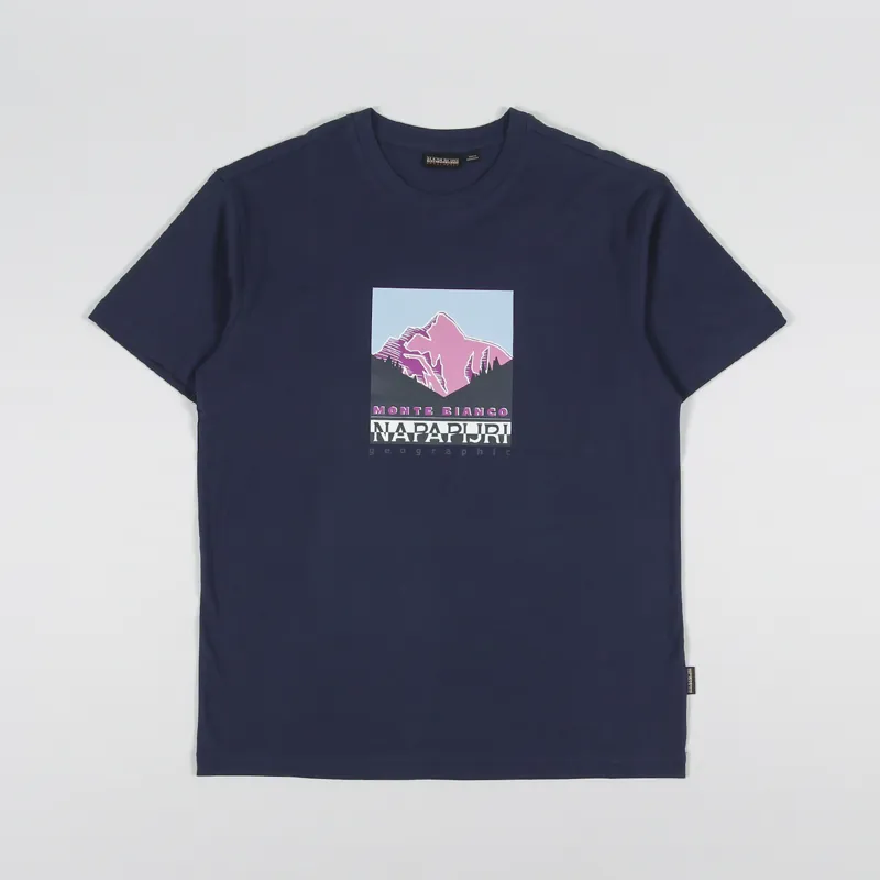 Napapijri Quintino T Shirt Medieval Blue