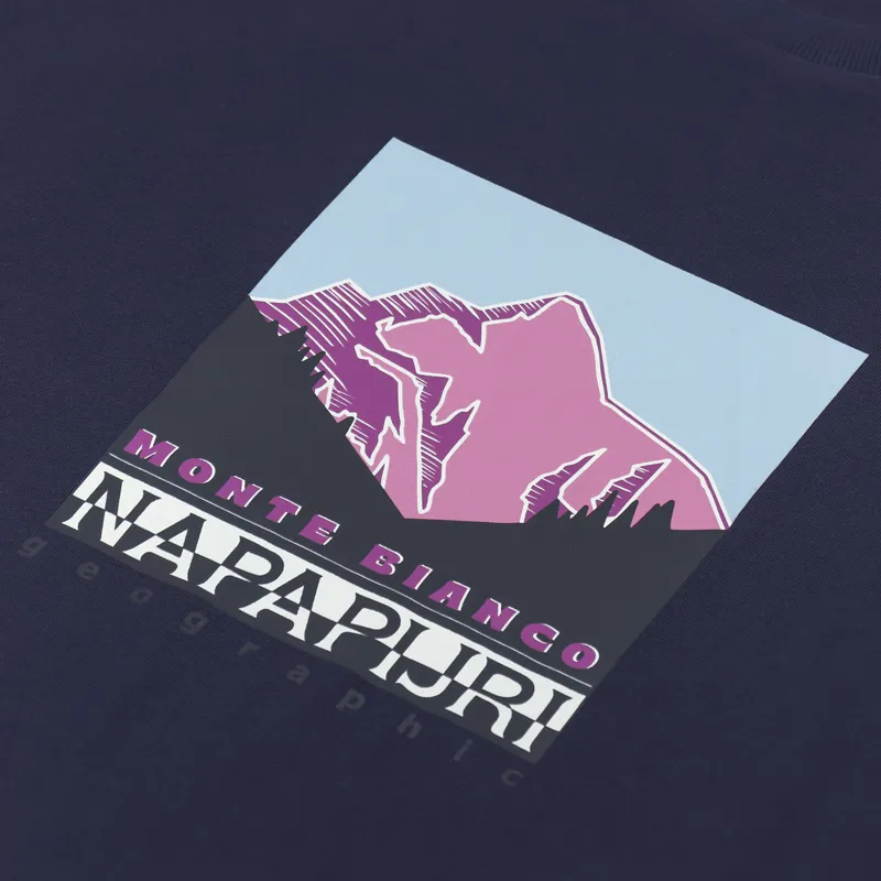 Napapijri Quintino T Shirt Medieval Blue-1