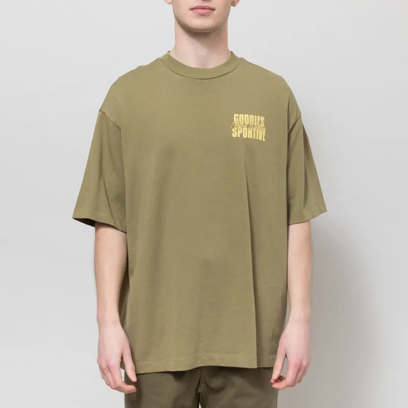 Goodies Sportive Radio T Shirt Khaki-2