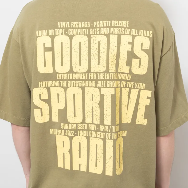 Goodies Sportive Radio T Shirt Khaki-4