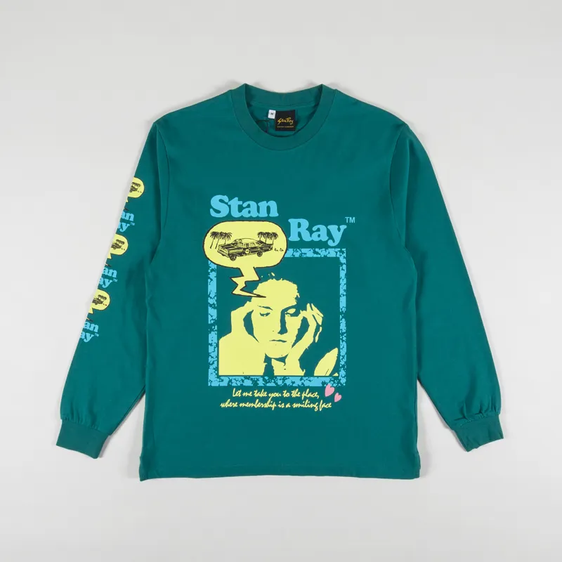 Stan Ray Dreamy Bubble Long Sleeve T Shirt Agave