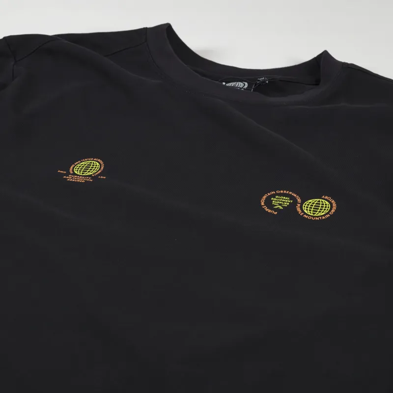 Purple Mountain Observatory Globe T Shirt Black-2