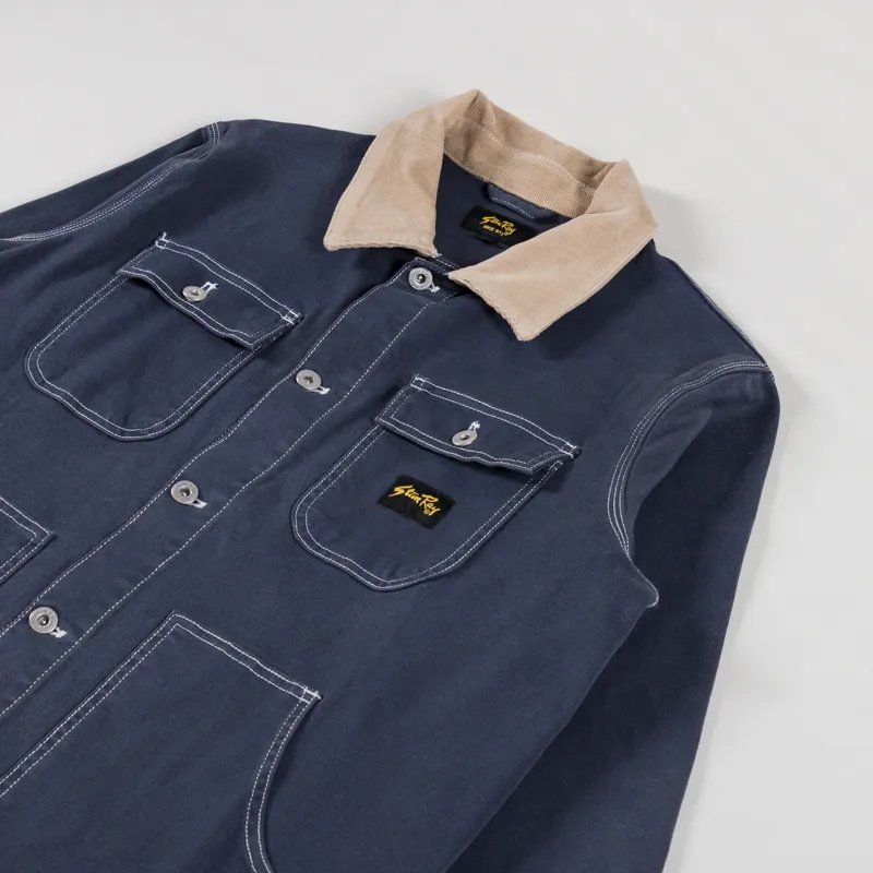 Stan Ray Pork Chop Jacket Unlined Navy Duck-2