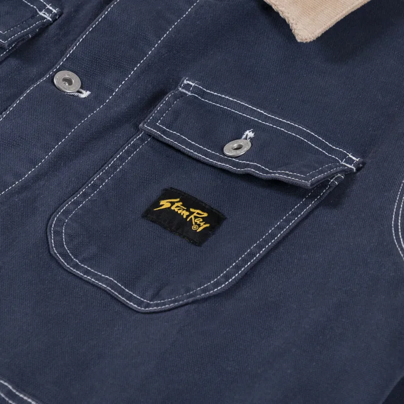 Stan Ray Pork Chop Jacket Unlined Navy Duck-5