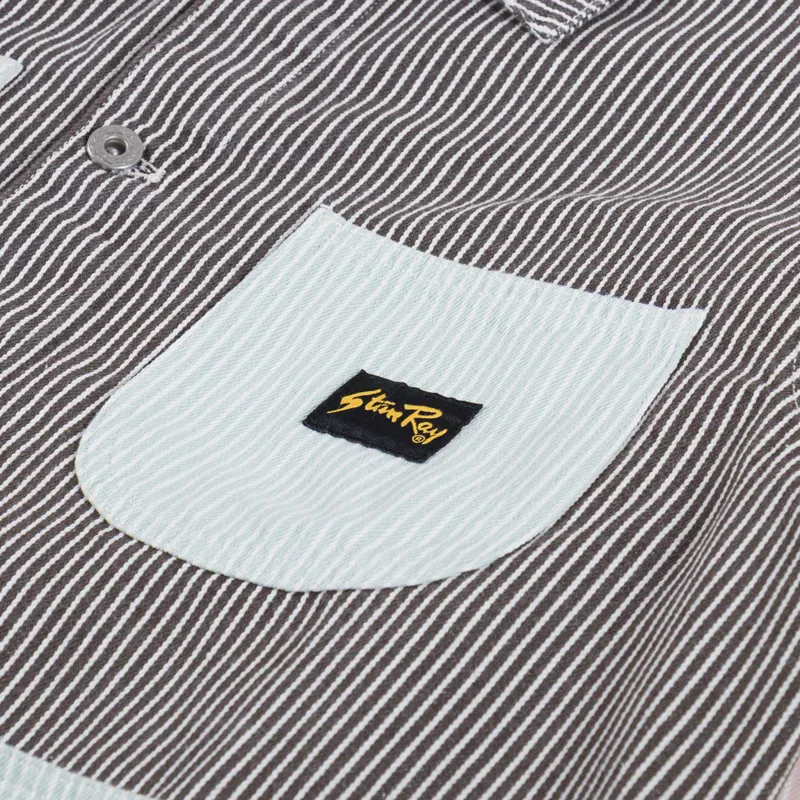 Stan Ray Coverall Jacket Hickory Mix-5