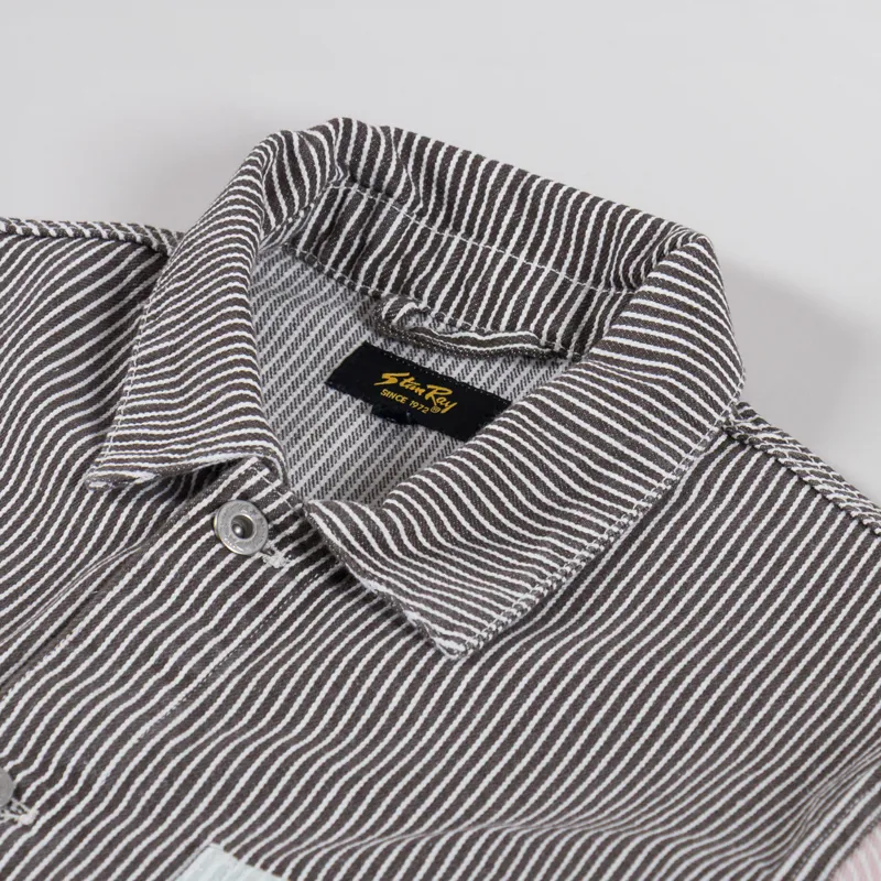 Stan Ray Coverall Jacket Hickory Mix-4