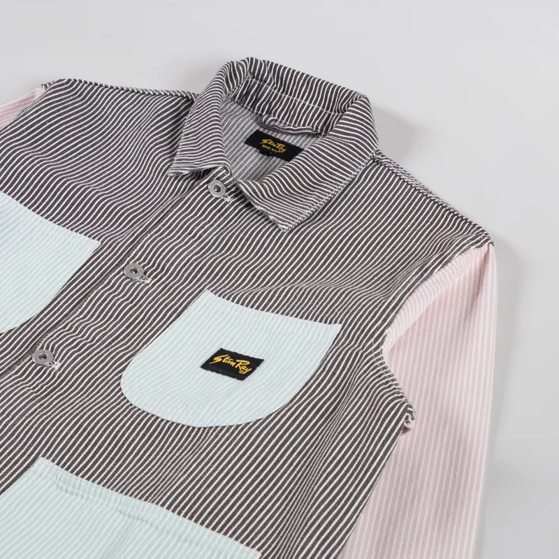 Stan Ray Coverall Jacket Hickory Mix-2