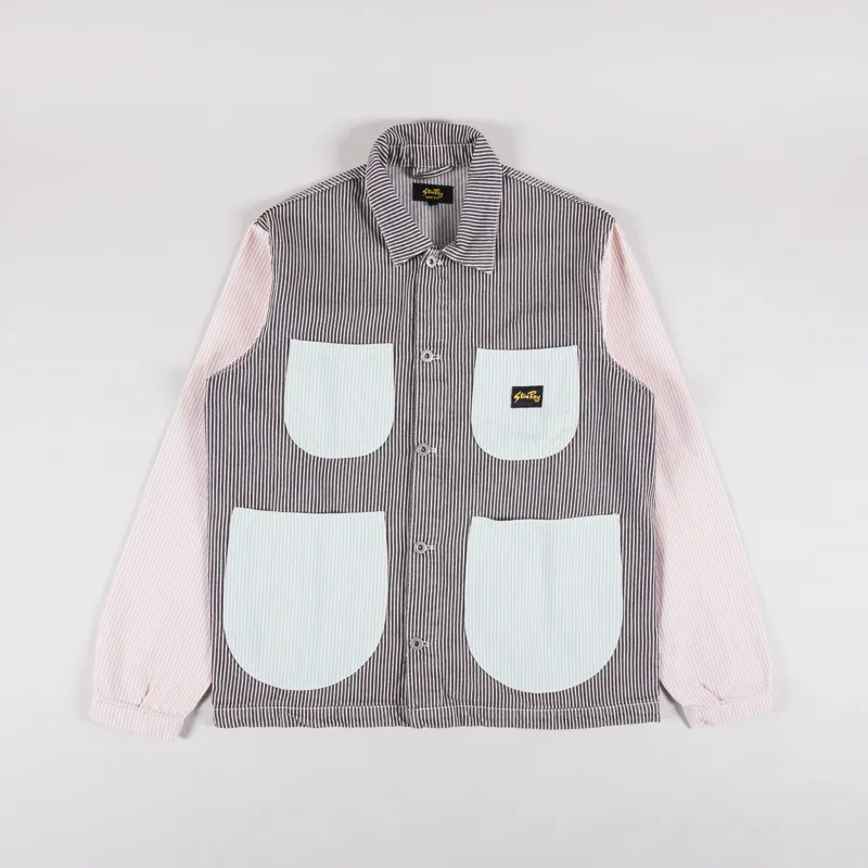 Stan Ray Coverall Jacket Hickory Mix