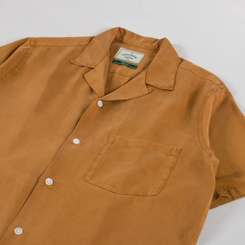 Portuguese Flannel Dogtown Shirt Cinnamon-1