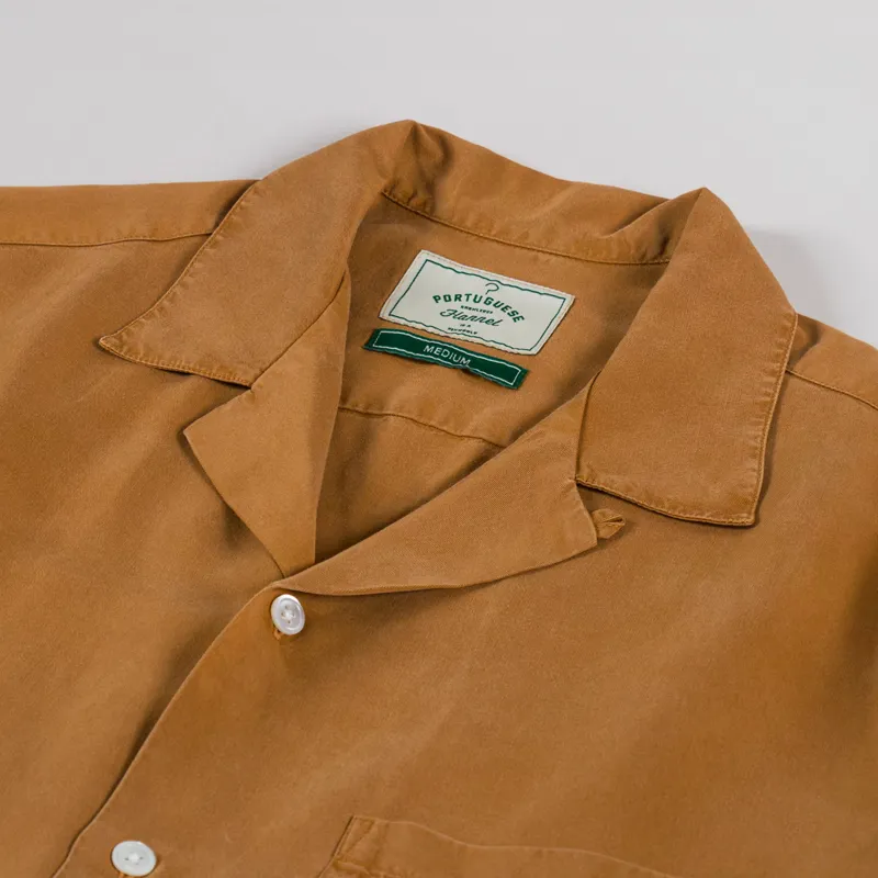 Portuguese Flannel Dogtown Shirt Cinnamon-2