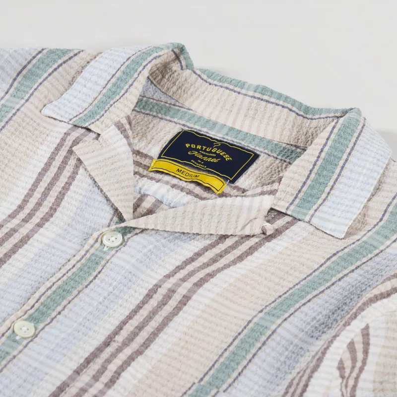 Portuguese Flannel Beira Camp Shirt Multi-4