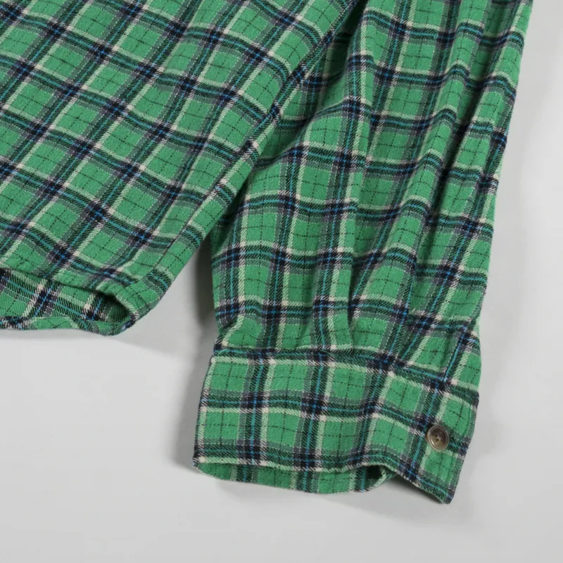 Stan Ray Flannel Shirt Summer Green Plaid-7