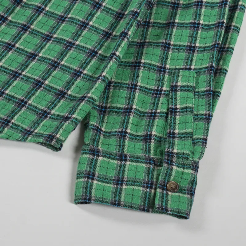 Stan Ray Flannel Shirt Summer Green Plaid-8
