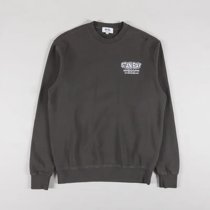 Stan Ray Long Haul Crew Washed Black-1
