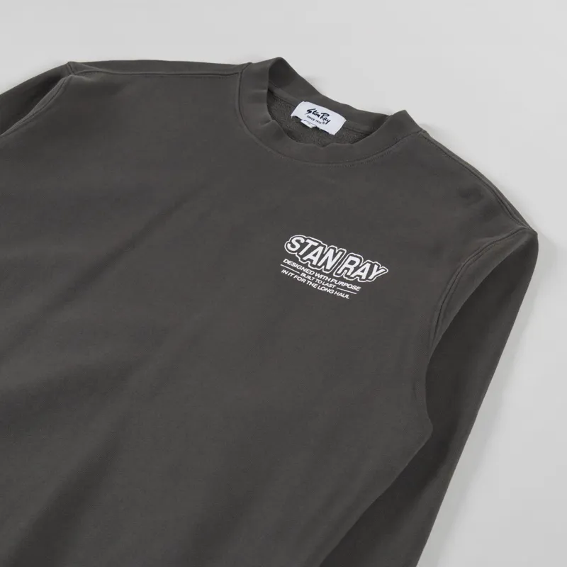 Stan Ray Long Haul Crew Washed Black-3
