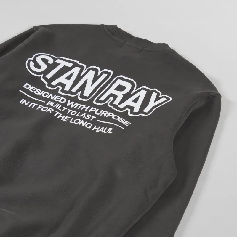 Stan Ray Long Haul Crew Washed Black-2