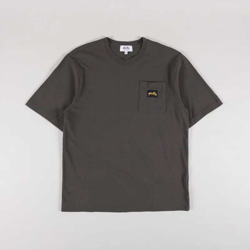 Stan Ray Patch Pocket T Shirt Washed Black