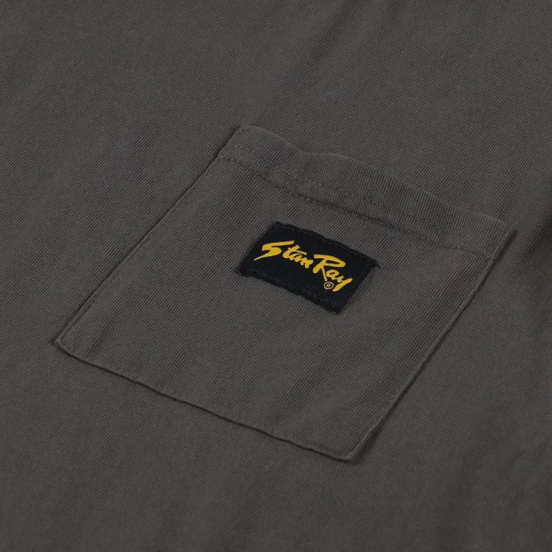 Stan Ray Patch Pocket T Shirt Washed Black-2