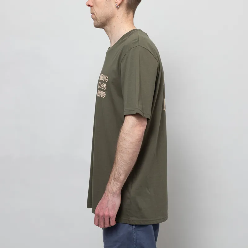 Working Class Heroes Tell Your Friends You Love Them Oversized T Shirt Green-2