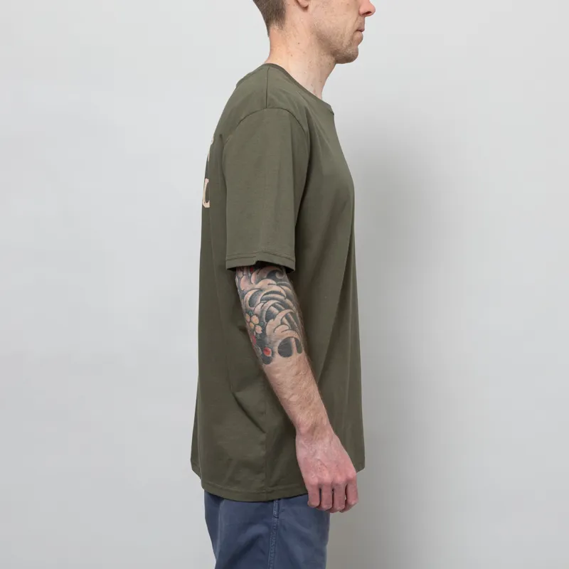 Working Class Heroes Tell Your Friends You Love Them Oversized T Shirt Green-4