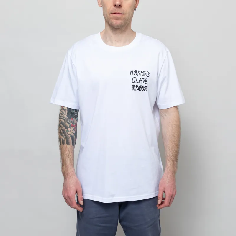Working Class Heroes Tell Your Friends You Love Them Oversized T Shirt White-2