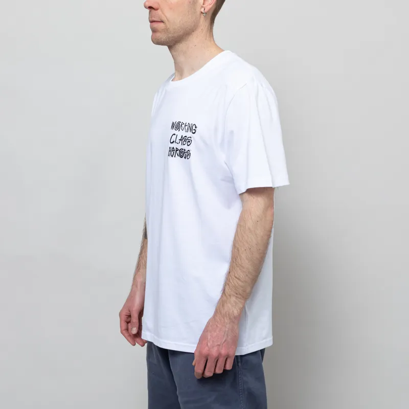 Working Class Heroes Tell Your Friends You Love Them Oversized T Shirt White-3