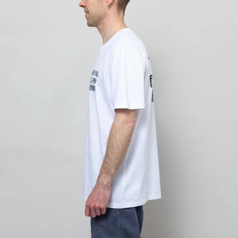 Working Class Heroes Tell Your Friends You Love Them Oversized T Shirt White-4