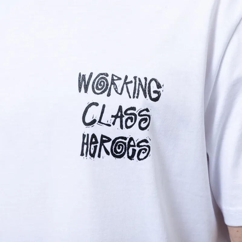 Working Class Heroes Tell Your Friends You Love Them Oversized T Shirt White-5