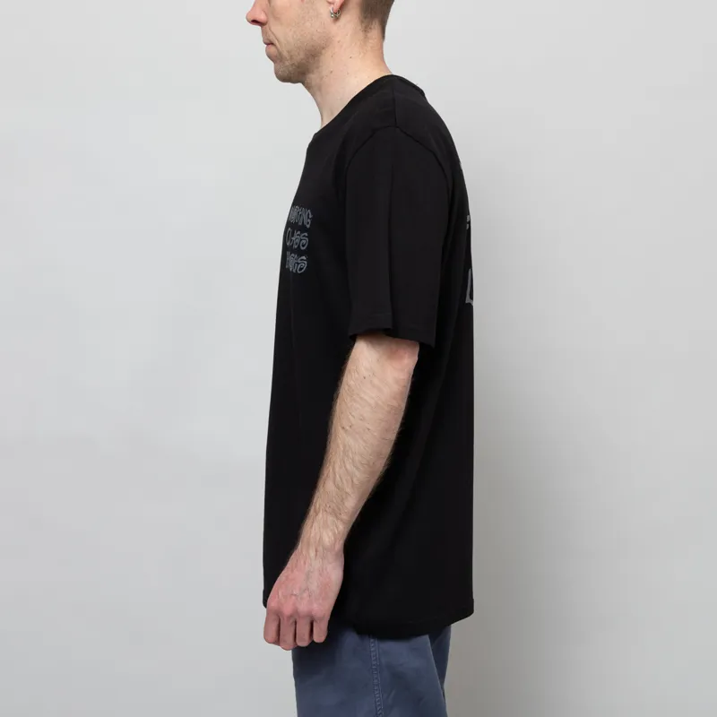 Working Class Heroes Tell Your Friends You Love Them Oversized T Shirt Black-4