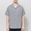 Portuguese Flannel Abstract Tile Shirt Grey