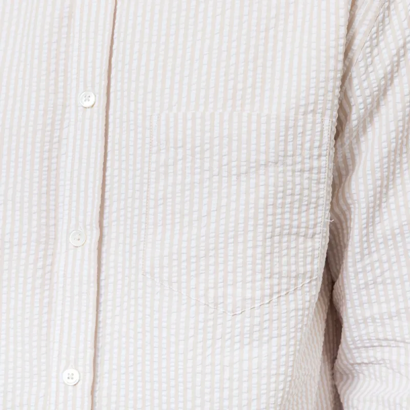 Portuguese Flannel Atlantico Stripe Shirt Sand-5