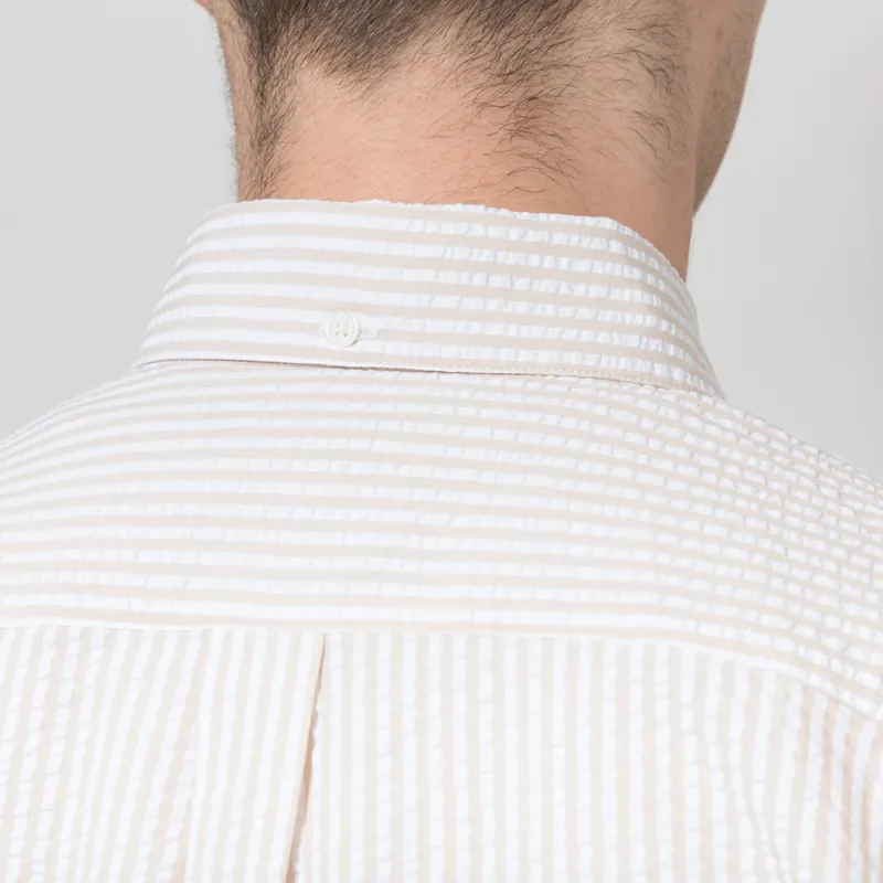 Portuguese Flannel Atlantico Stripe Shirt Sand-4