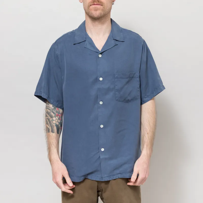 Portuguese Flannel Dogtown Shirt Blue