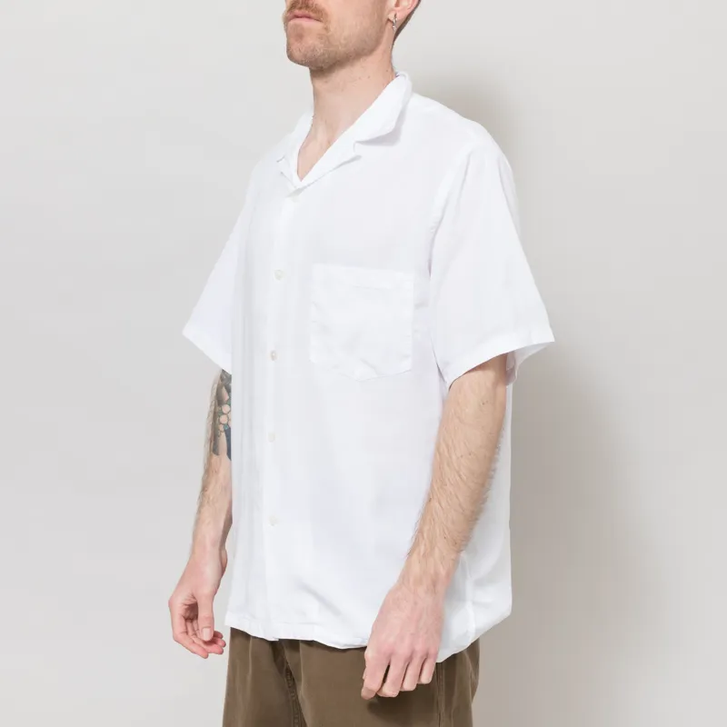 Portuguese Flannel Dogtown Shirt Off White-1