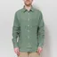 Portuguese Flannel Linen Shirt Dry Green