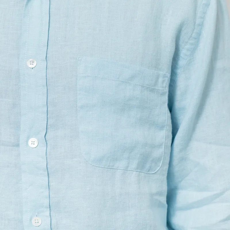 Portuguese Flannel Linen Shirt Sky-7