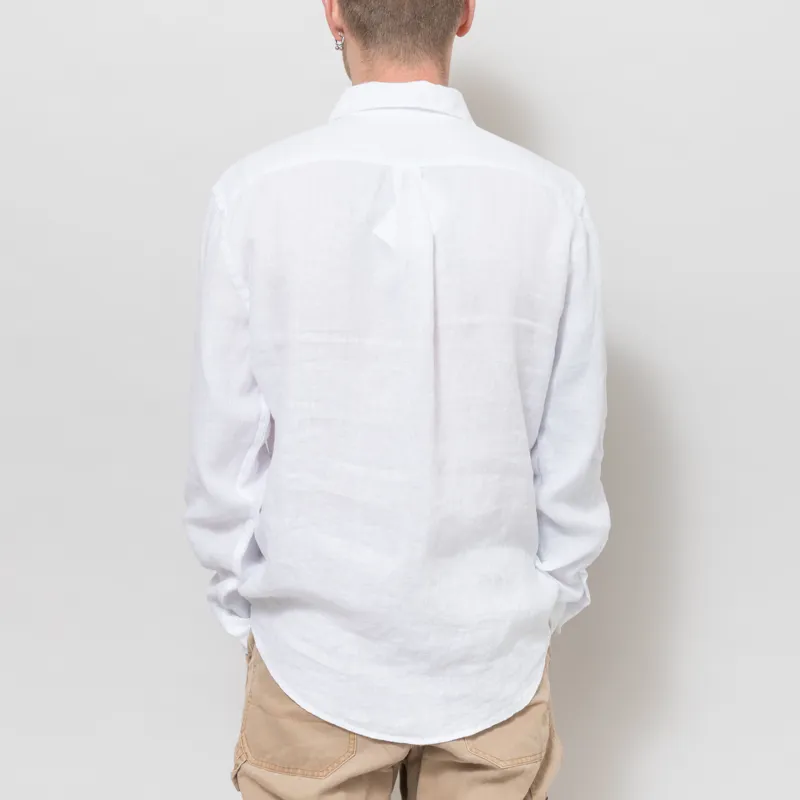 Portuguese Flannel Linen Shirt White-3