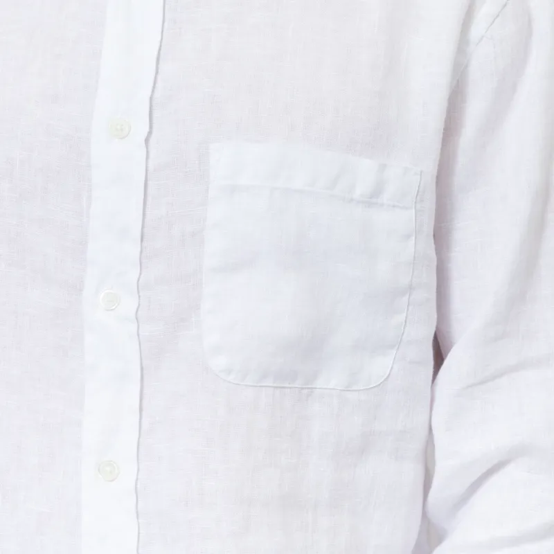 Portuguese Flannel Linen Shirt White-6