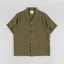 Portuguese Flannel Linen Camp Collar Shirt Olive