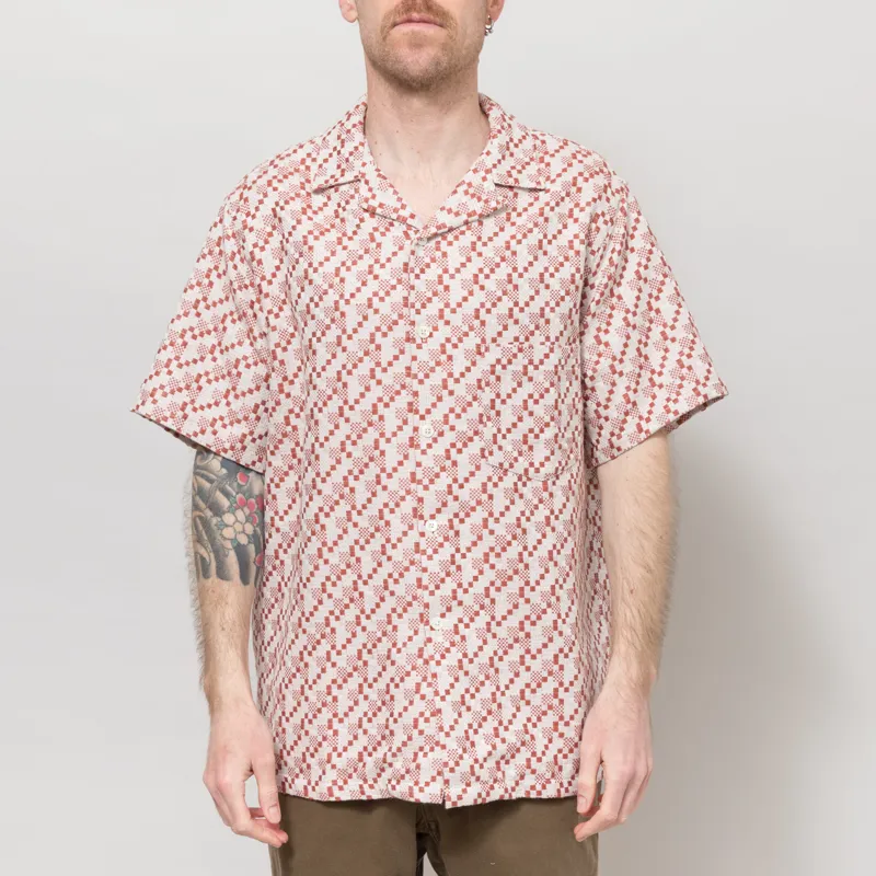Portuguese Flannel Mosaic Shirt Clay
