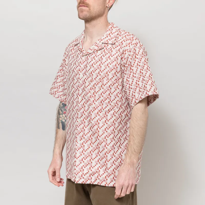 Portuguese Flannel Mosaic Shirt Clay-1