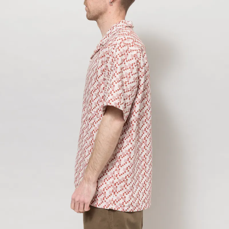 Portuguese Flannel Mosaic Shirt Clay-2