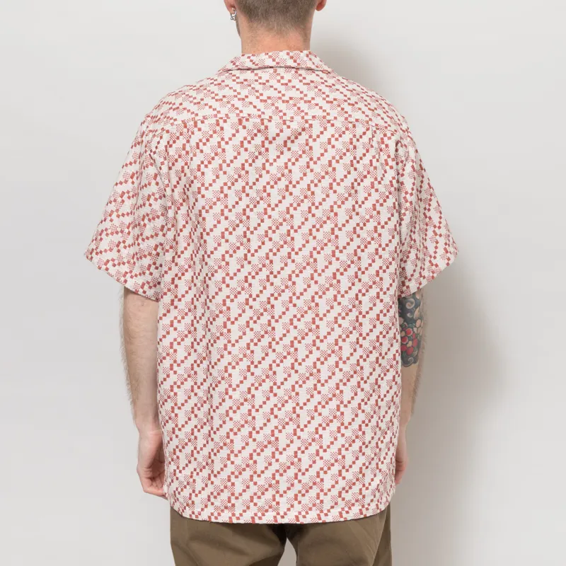 Portuguese Flannel Mosaic Shirt Clay-3