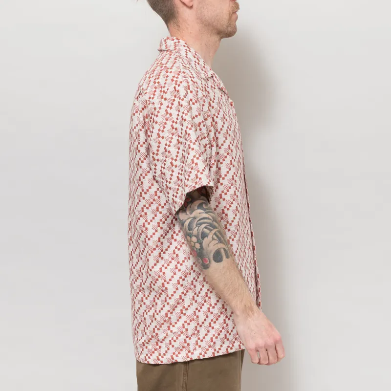 Portuguese Flannel Mosaic Shirt Clay-4