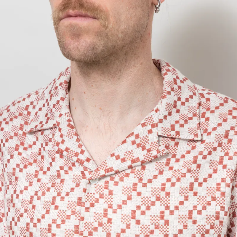 Portuguese Flannel Mosaic Shirt Clay-5