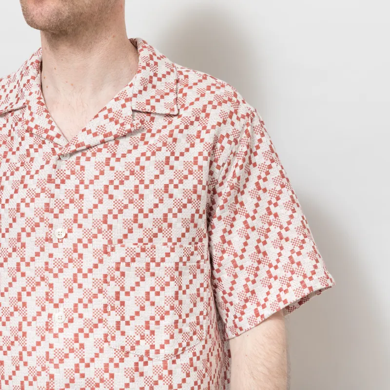 Portuguese Flannel Mosaic Shirt Clay-6