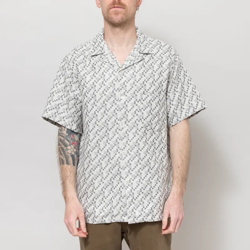 Portuguese Flannel Mosaic Shirt Grey