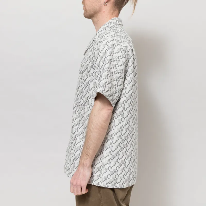 Portuguese Flannel Mosaic Shirt Grey-2