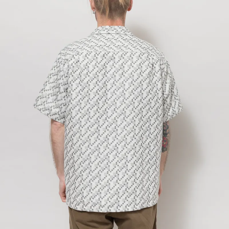Portuguese Flannel Mosaic Shirt Grey-3