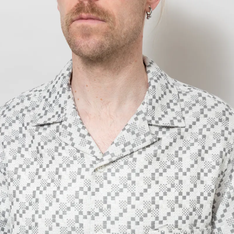 Portuguese Flannel Mosaic Shirt Grey-5